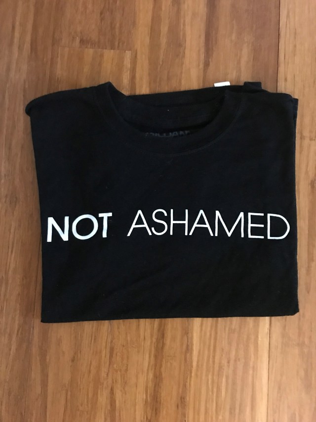 not ashamed